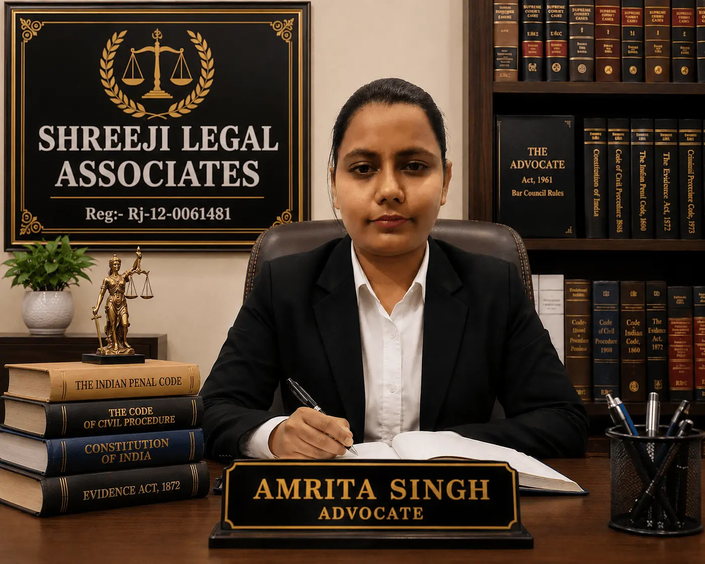 Portrait of Advocate Amrita Singh