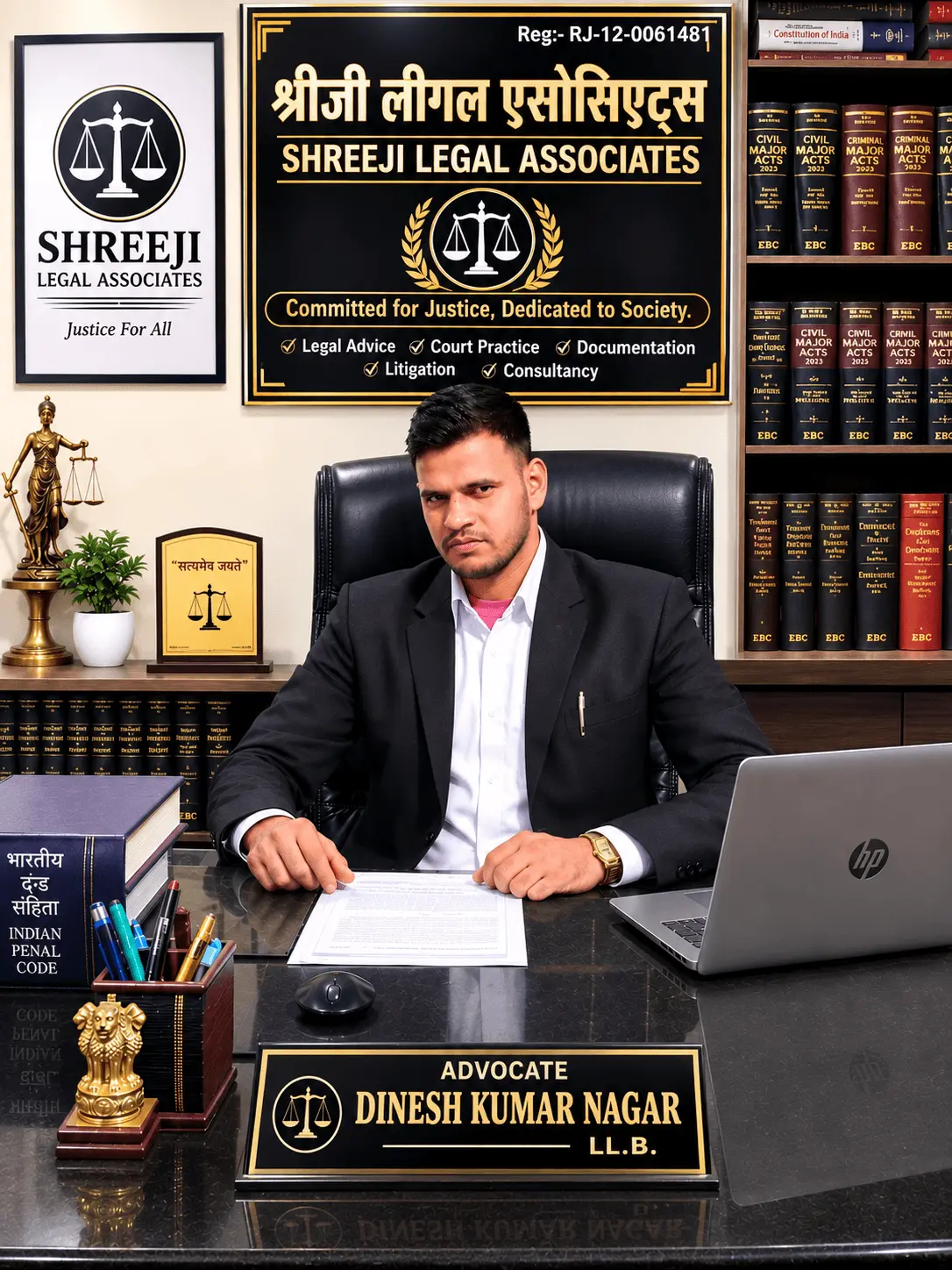 Portrait of Advocate Dinesh Kumar Nagar