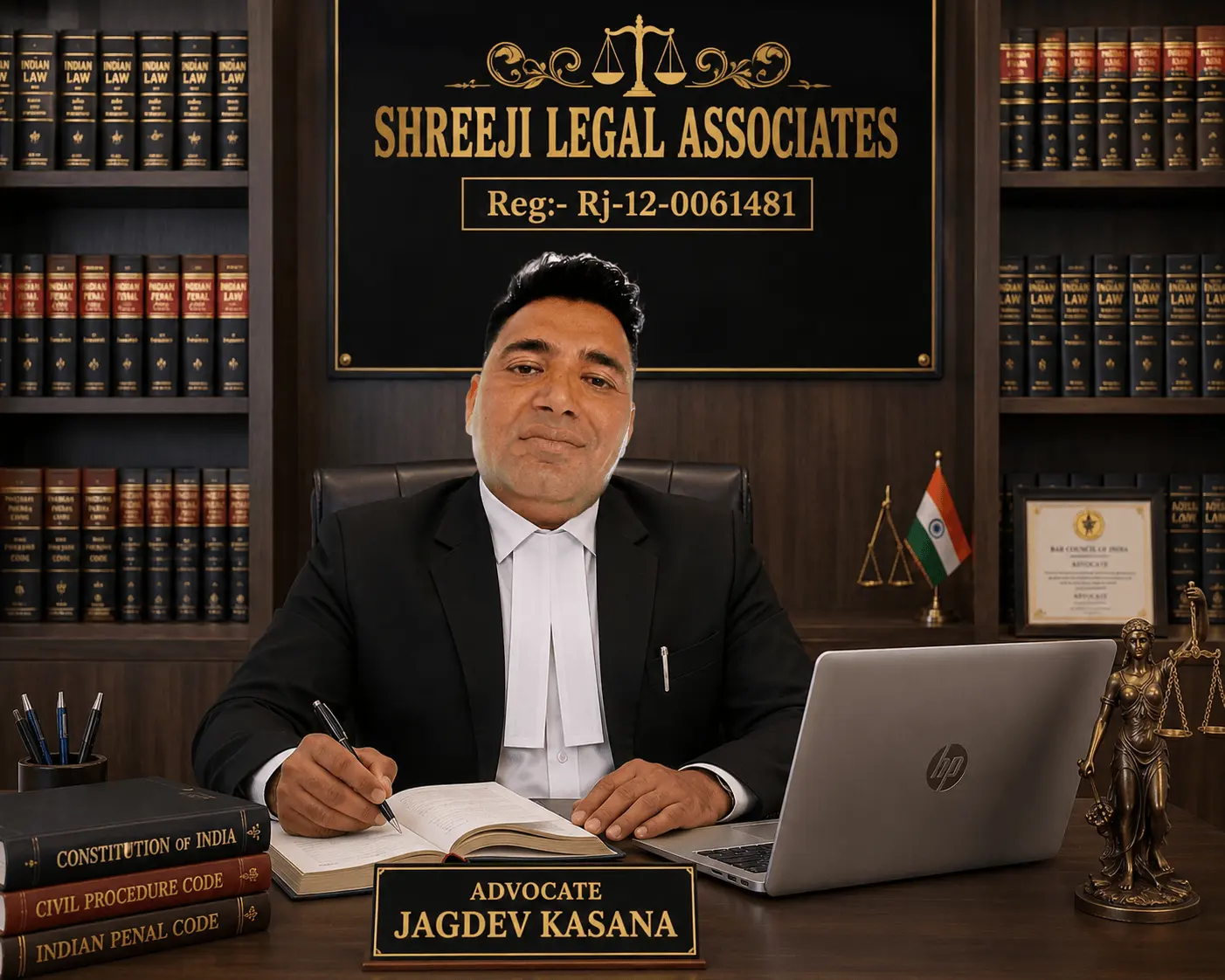 Portrait of Advocate Jagdish Kasana