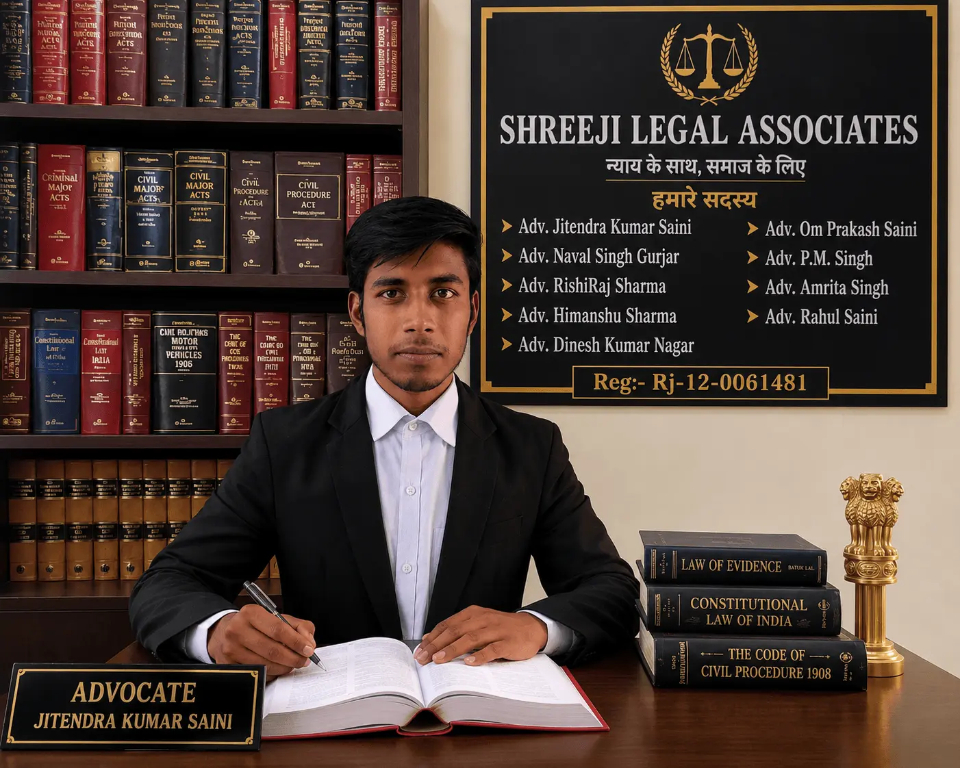 Portrait of Advocate Jitendra Kumar Saini