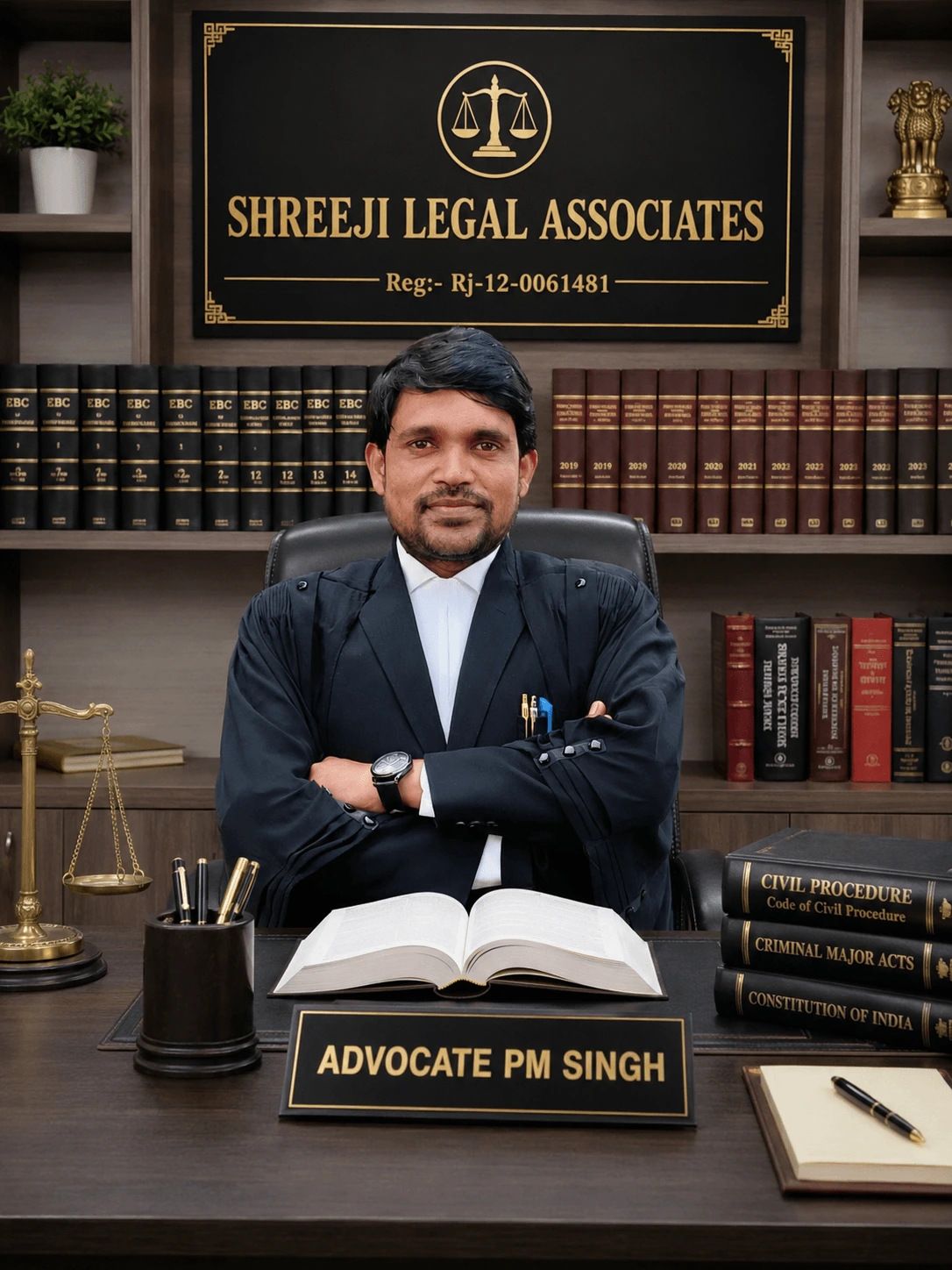 Portrait of Advocate Pooran Mal Saini
