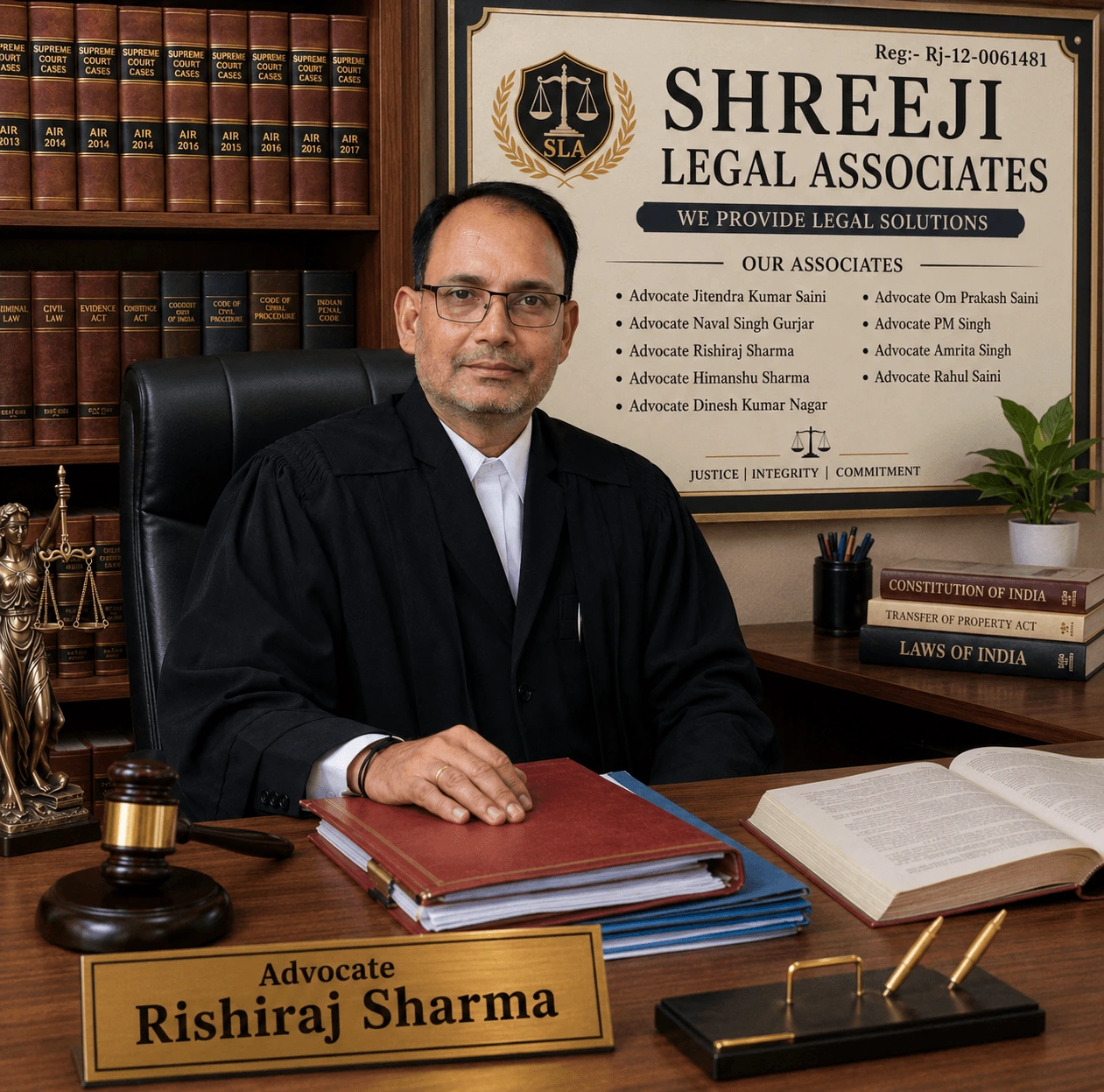Portrait of Advocate Rishiraj Sharma